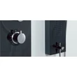 Zuhanypanel, Wellis Mariner Matt Black  WZ00102