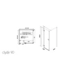 Zuhanykabin, Wellis Clyde 90x90 szögletes  WC00338