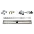 Padlóösszefolyó, Wellis W-Drain Wavy 90  WE00095