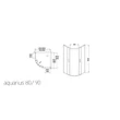 Zuhanykabin, Wellis Aquarius 80x80x190 íves  WC00471