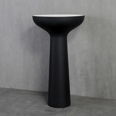 Wellis Pillar Black szabadonálló mosdó 50x50x85 cm WB00444